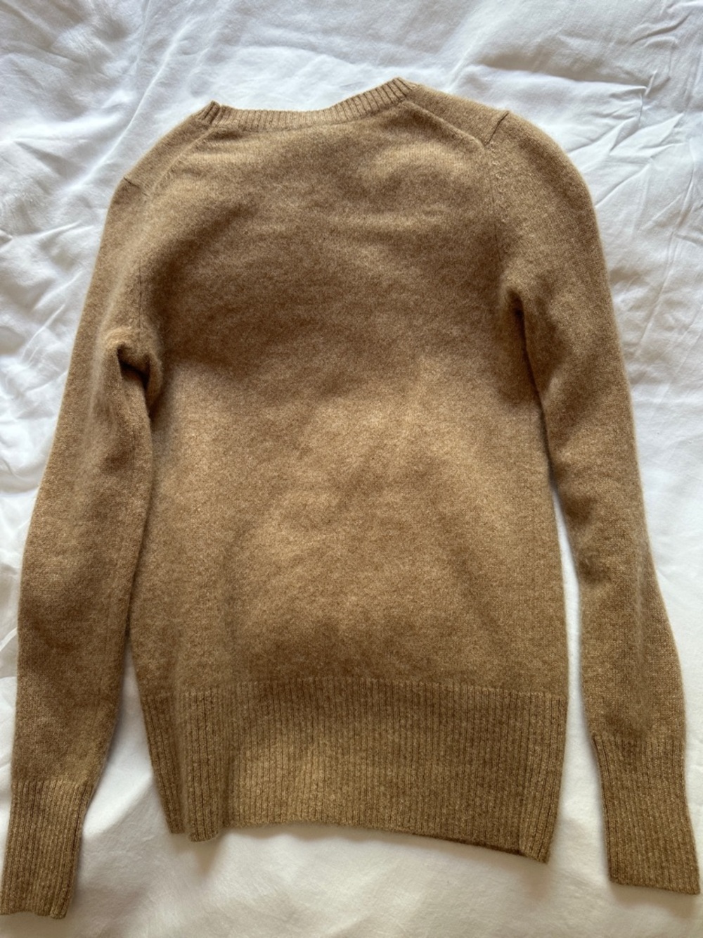 Saks Fifth Avenue Camel Crewneck Sweater - Picture 3 of 3